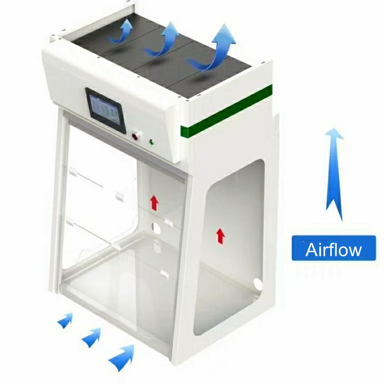 Lab Clean Equipment Ductless Filtered Fume Hood Ventilated Balance Enclosures 1000x620x1245mm